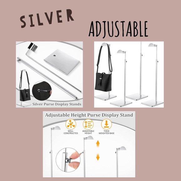 SALE 🎊TOP SELLER💝 Adjustable Bag Display Heavy Duty Stainless Steel Stand - Picture 4 of 8